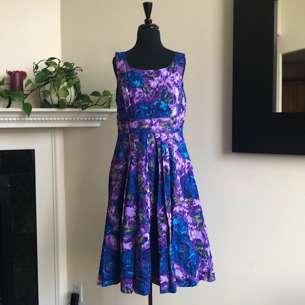 Emily and Fin Blue Rose Dress